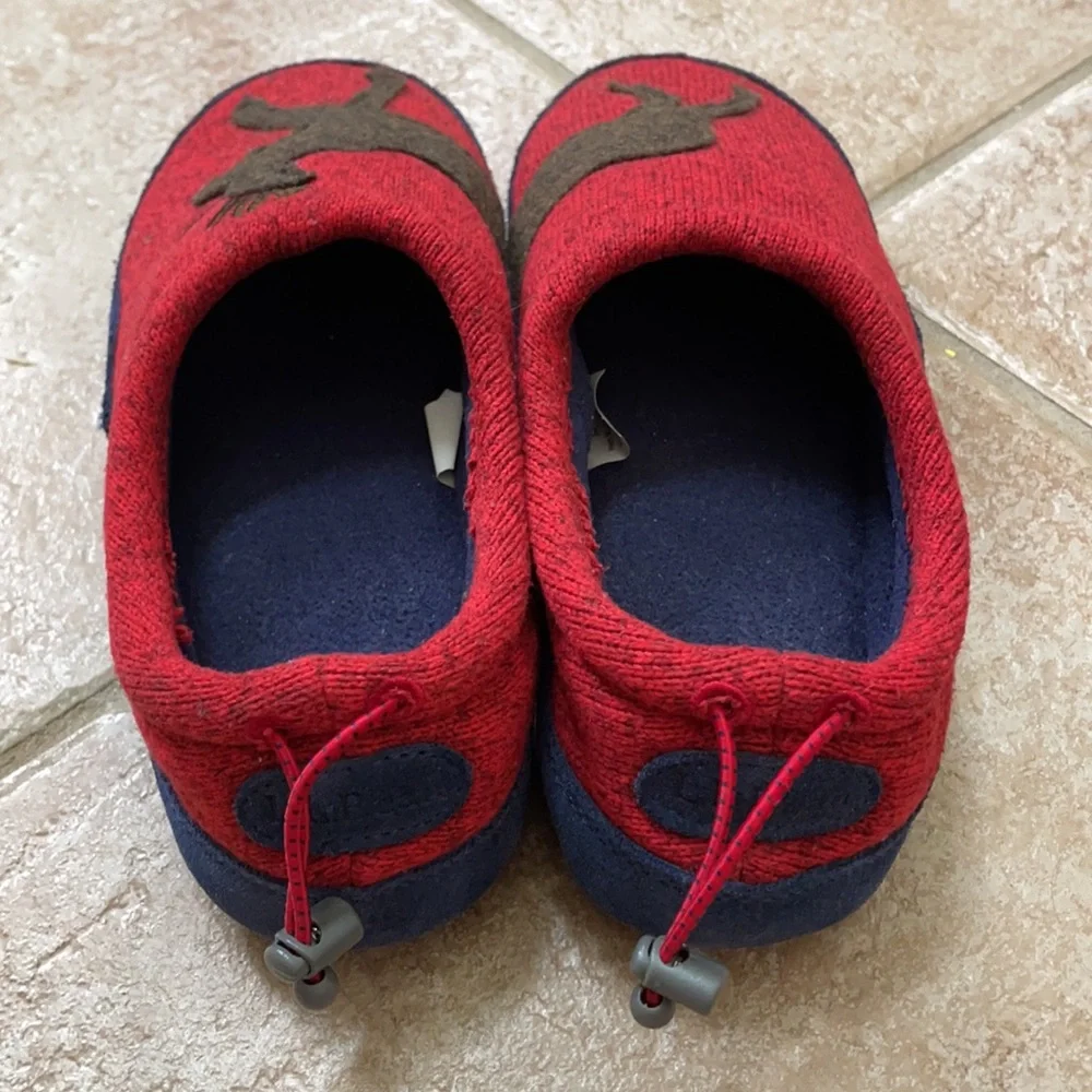 L.L. Bean Moose Sweater Fleece Slippers